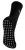 THMO – Thermische fleece gevoerde pantoffelsokken voor dames – Zwart