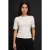 Getailleerd Geribbeld Crewneck T-shirt