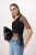 TRENDYOLMİLLA Dames Zwart Effen Kort Getailleerd Blouses