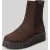 Marc O’Polo chelsea boots van runder suède met plateau
