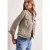 Street One Dames Jas in gekleurde denimlook met zakken in Beige