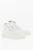 MM22 effen katoenen hoge sneakers in wit