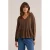 WE Fashion top met peplum – bruin