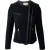 Iro Zwart Fleece Wol Avondjas