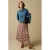 Sissy-Boy gebloemde midi rok wit