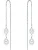 Valero Pearls Oorbellen  zilver / wit