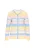 usha BLUE LABEL Gebreid vest  blauw / geel / lichtgrijs / lichtroze