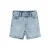 Daily7 denim baggy regular waist short light blue denim