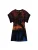 Desigual Jurk  blauw / oranje / rood / zwart