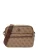 GUESS Schoudertas ‘MILANO CROSSBODY DOUBLE ZIP’  beige / bruin