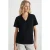T-shirt met V-hals en korte mouwen
