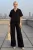 V-hals Korte Mouw Blouse & Wijde Pantalon Twee-Delige Set
