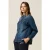 Oltre Denim Shirt Jacket With Crystals Blue