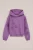WE Fashion – Meisjes hoodie met embroideries – Oversized – Paars – Katoen –