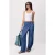 TRENDYOLMİLLA Dames Blauw Effen Wijde pijp Hoge taille Jeans