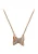 faina Ketting  rose-goud / transparant