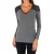 Dames t-shirt met lange mouwen en V-hals DB756