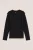 WE Fashion – Meisjes T-shirt van ribstof – Zwart – Katoen –