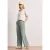 Street One Dames High Waist broek met wijde pijpen in casual pasvorm in Groen