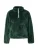 LEVI’S ® Trui ‘Gemma Sherpa 1/4 Zip Sweatshirt’  donkergroen