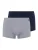 Hanro Boxershorts ‘ Cotton Essentials ‘  donkerblauw / grijs gemêleerd