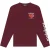 Malelions Men Raspberry Longsleeve T-Shirt | Burgundy