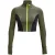 Under Armour Project Rock kort sportjack voor dames (Groen, Zwart)