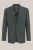 WE Fashion – Heren slim fit blazer van twill met stretch – Slim Fit – Grijsgroen –