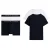 Tommy Hilfiger Effen herenboxershorts (pak van 2) (Wit, Marine)