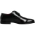 Dolce & Gabbana Zwarte Kalfsleren Derby Veterschoenen voor Formele Kleding