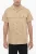Kort mouwloos Sahara-overhemd met dubbele borstzak in beige