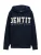 TOM TAILOR DENIM Sweatshirt  donkerblauw / wit