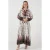 Patroon V-hals Maxi Jurk