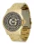 GUESS Analoog horloge ‘COLLEGIATE’  goud / zwart
