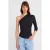 Off-shoulder Cut-out Slim-fit Blouse