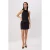 TRENDYOLMİLLA Dames Zwart Effen Kort / Mini Mouwloos Bodycon Jurken