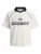 JACK & JONES Shirt ‘JCORETREAT’  zwart / wit / offwhite