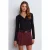 Slim Fit V-hals Knopen Blouse