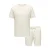 ONLY & SONS regular T-shirt gebreid met short ecru – (set van 2)