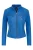 Dames blauw slim-fit leren bikerjack – Maldon