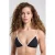 America Today voorgevormde triangel bikinitop Amber zwart/wit