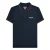 Lambretta Heren Twin Tip Groot & Lang Poloshirt (Donker marine/Bourgondië)