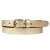 Petrol industries Plus Size metallic leren riem goudkleurig