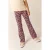 Tumble ’n Dry regular waist gebloemde flared broek donkerblauw