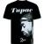 Top-Star Tupac shirt t-shirt met opdruk