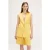Motivi Linen Viscose Long Waistcoat Yellow