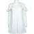 witte jurk met kant en flosjes