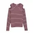 s.Oliver gestreepte longsleeve met cut-out – aubergine/ecru