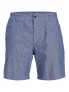 Jack – Jones Jpstace Jjsummer Linen Blend Short Sn 12248627 Korte Broeken Faded Denim Melange