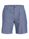 Jack – Jones Jpstace Jjsummer Linen Blend Short Sn 12248627 Korte Broeken Faded Denim Melange